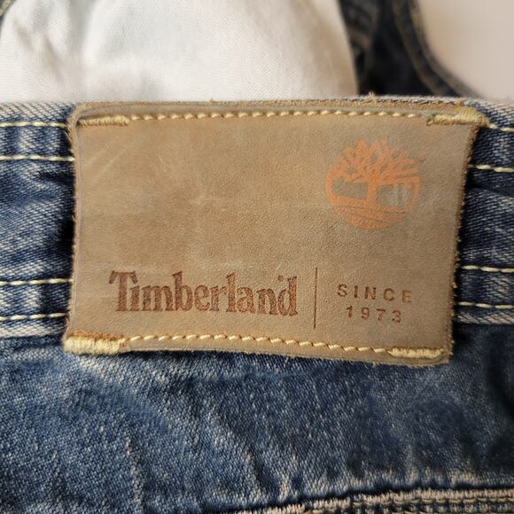 Timberland Carpenter Jeans Mens 35x30.5 (34) Blue Baggy Denim Y2k Hip Hop VTG - Picture 10 of 13